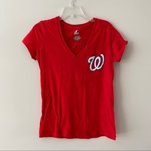 WASHINGTON NATIONALS red team T-shirt